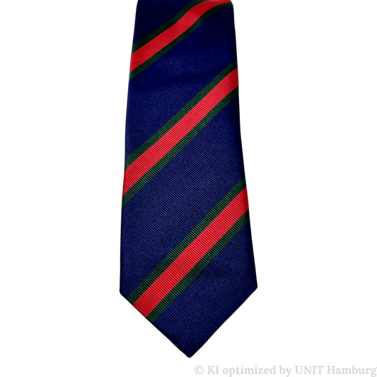 Watermarked - Ascot, Regimentskrawatte, blau-rot-grün
