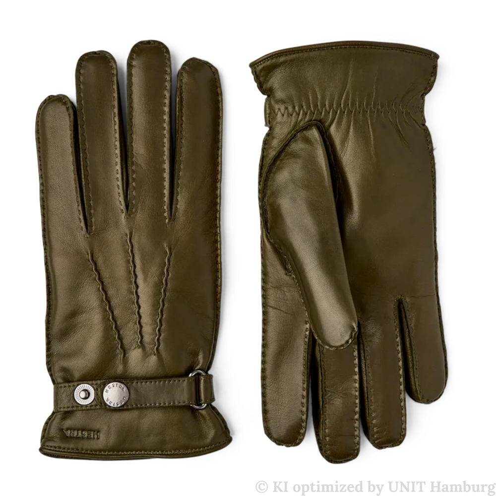 Watermarked - Hestra, Jake Lammnappa-Handschuhe Lodengrün