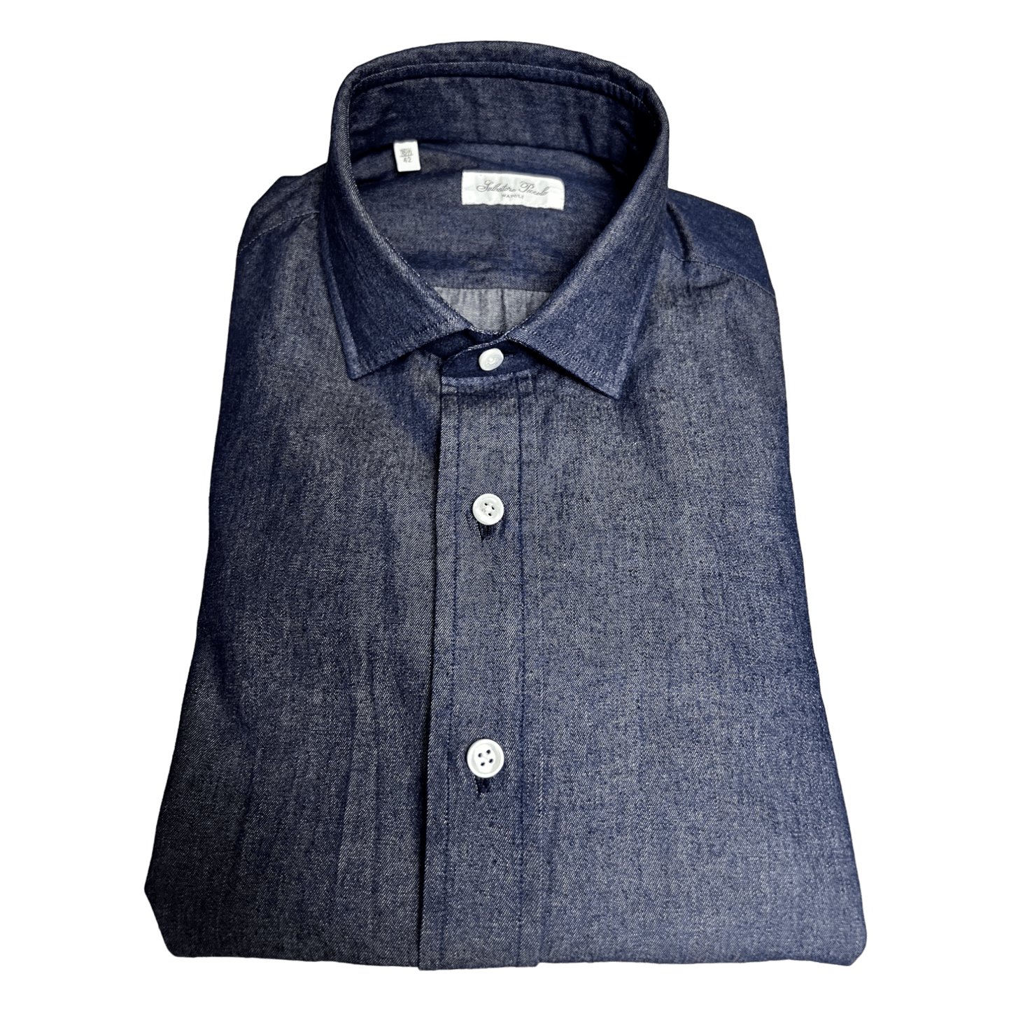 Salvatore Piccolo, Denim Shirt, dunkelblau - UNIT Hamburg