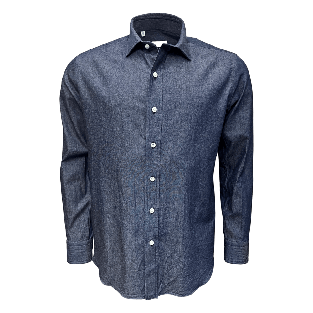 Salvatore Piccolo, Denim Shirt, dunkelblau - UNIT Hamburg