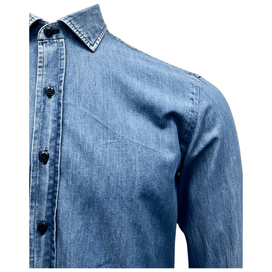 UNIT Hamburg - Salvatore Piccolo, Japan Denim, Chambré, denimblau - Salvatore Piccolo