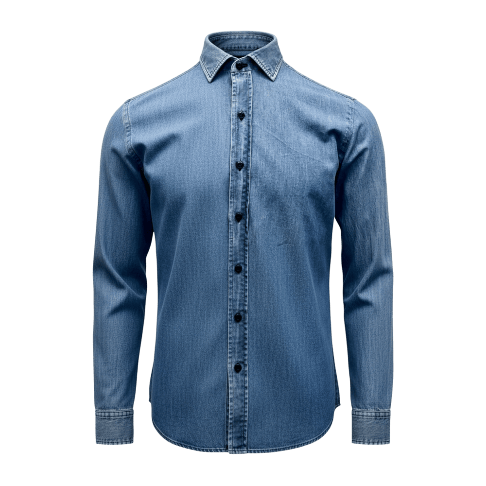 UNIT Hamburg - Salvatore Piccolo, Japan Denim, Chambré, denimblau - Salvatore Piccolo