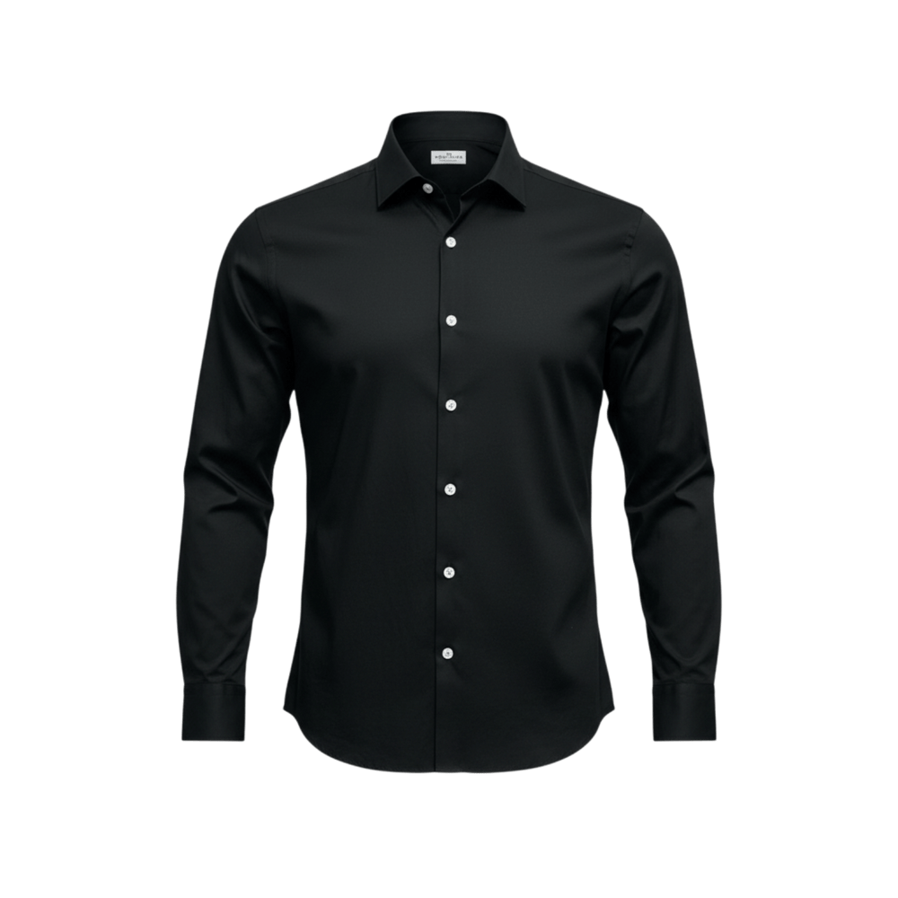 UNIT Hamburg - Sonrisa, das feine Jerseyhemd, schwarz - Sonrisa