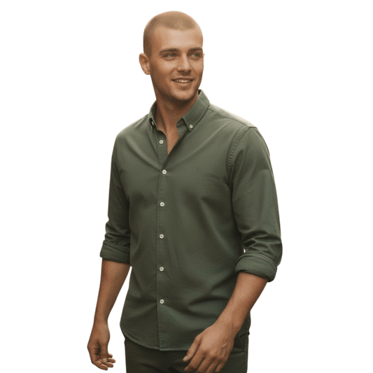 UNIT Hamburg - Sonrisa, das ideale Jersey Hemd, Oliv - Sonrisa