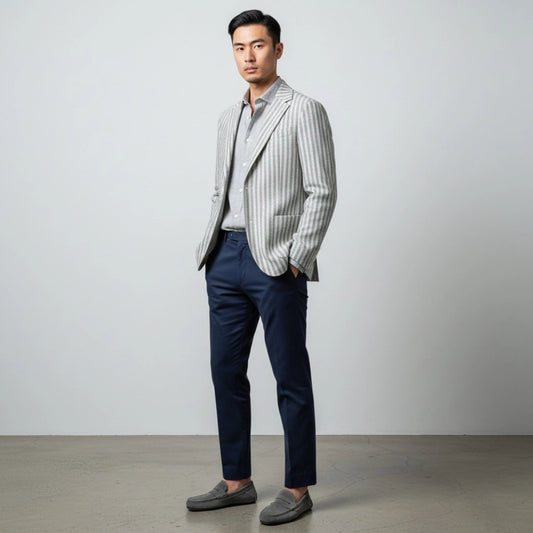 UNIT Hamburg - Sonrisa Leinenhemd, Fine Linen, hellgrau - Sonrisa