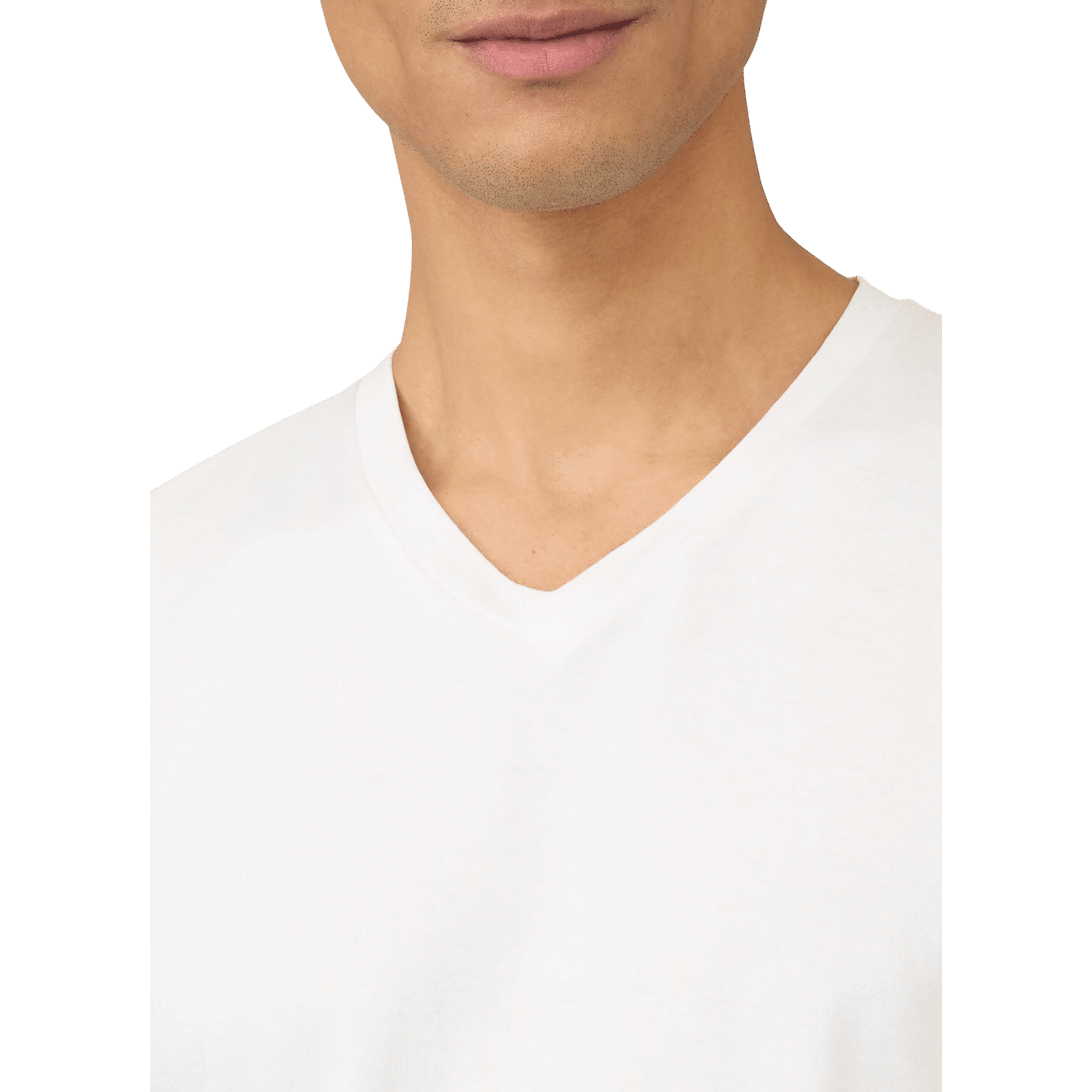 UNIT Hamburg - Sunspel, Riviera V Neck T-Shirt, weiß - Sunspel