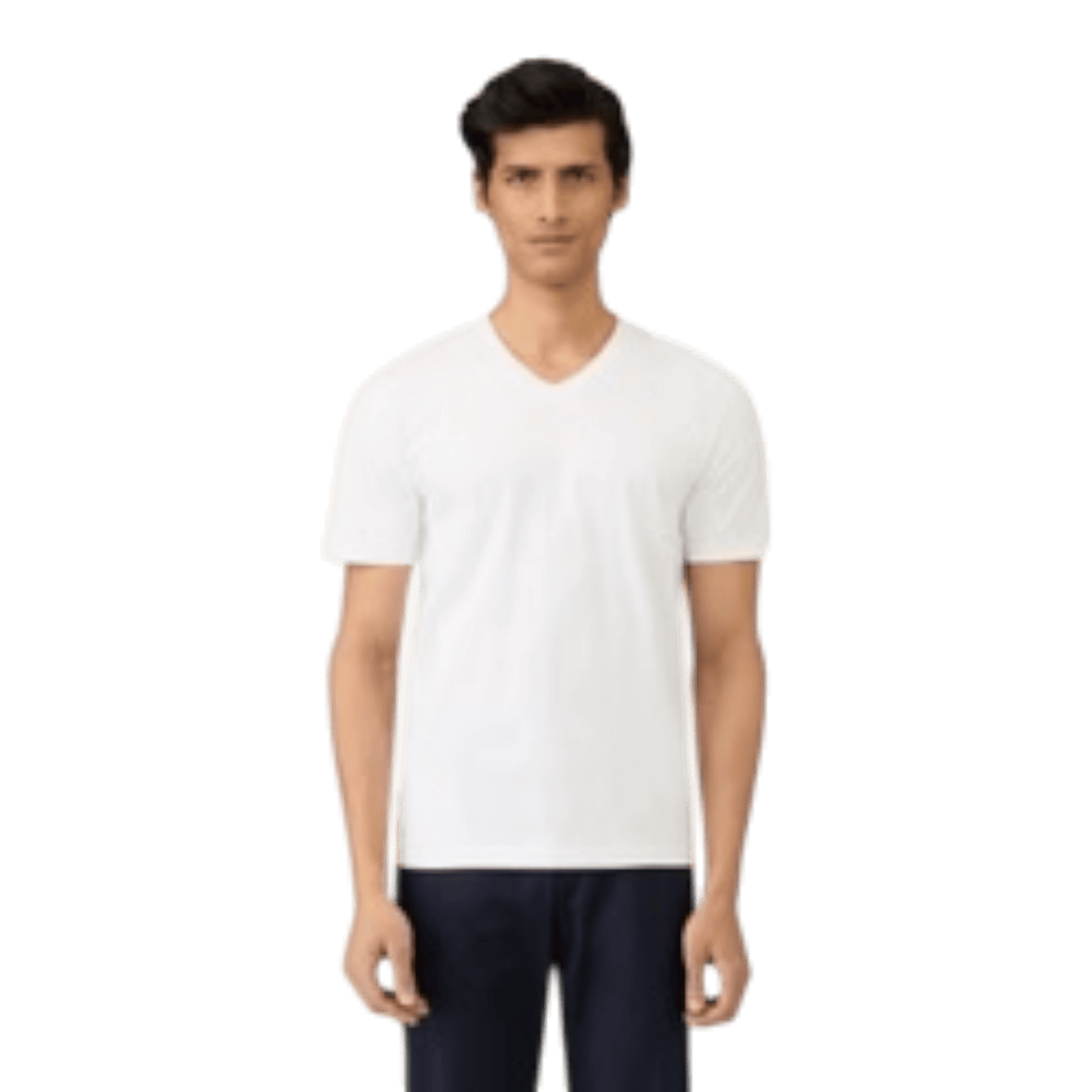 UNIT Hamburg - Sunspel, Riviera V Neck T-Shirt, weiß - Sunspel