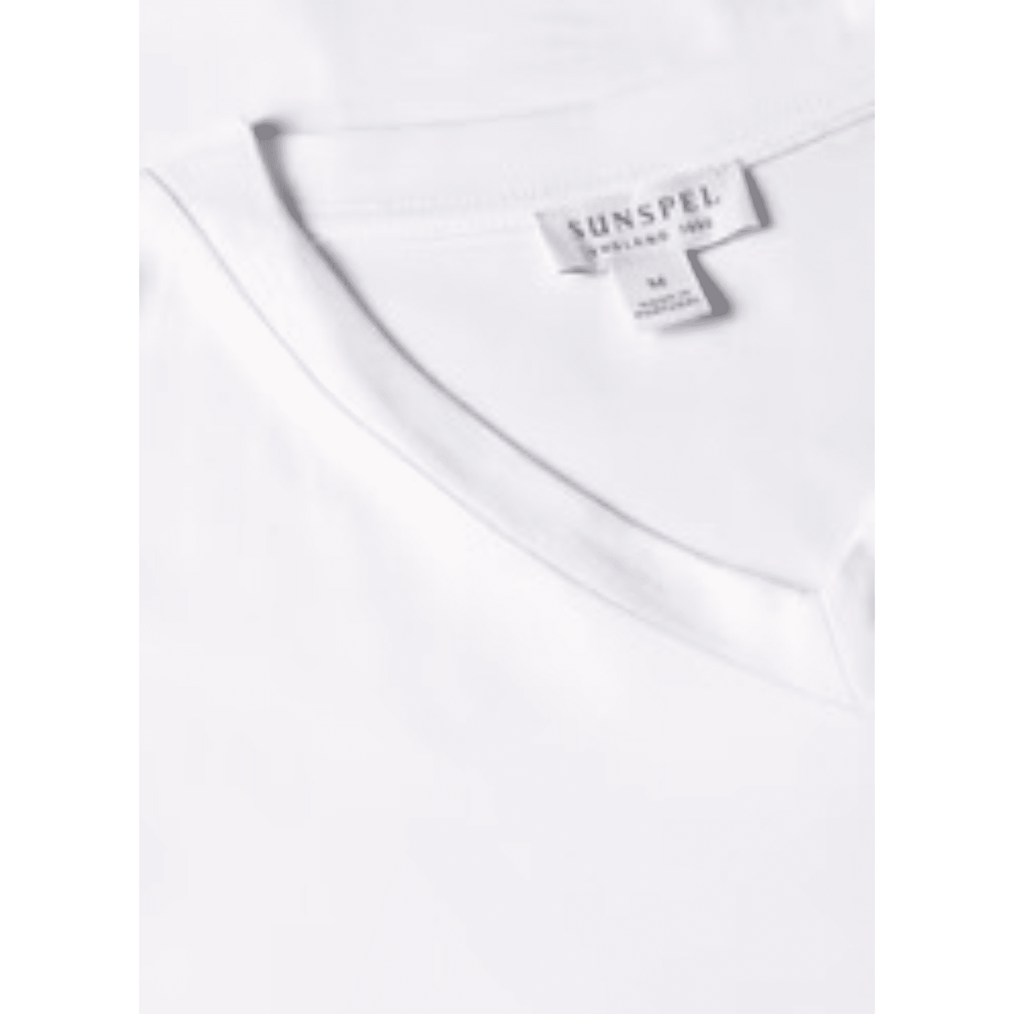 UNIT Hamburg - Sunspel, Riviera V Neck T-Shirt, weiß - Sunspel