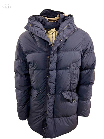 Ten C, Extreme Down Parka, coat length, navy - UNIT Hamburg