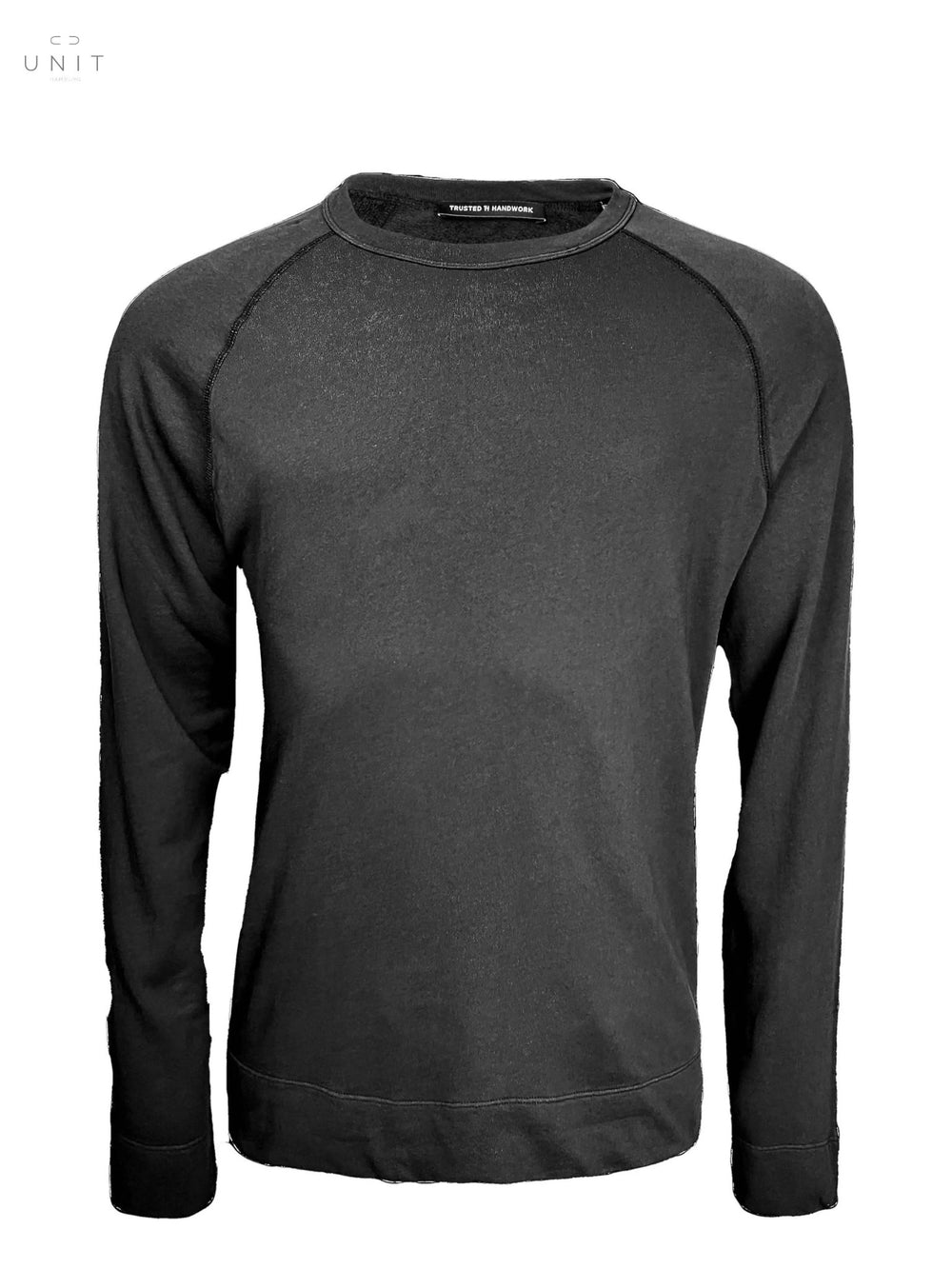 Trusted Handwork, Sweatshirt, round neck 1/1, schwarz - UNIT Hamburg