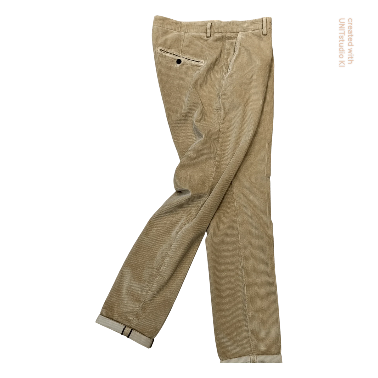 (Secondary / Non-feed) Watermarked - Never Laundry, Baumwoll Cordhose, sandgelb