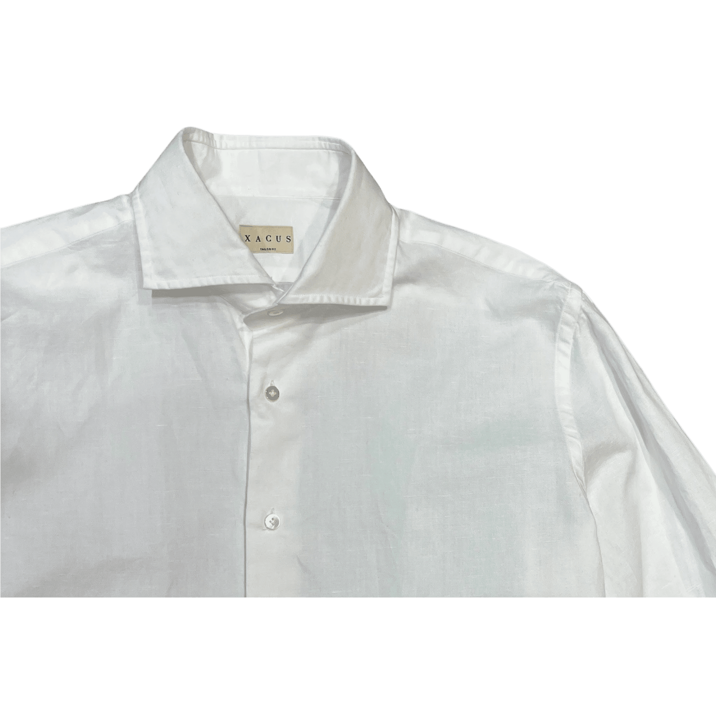 UNIT Hamburg - Xacus, Hemd aus Baumwolle - Leinen - Mix, hartweiß - Xacus