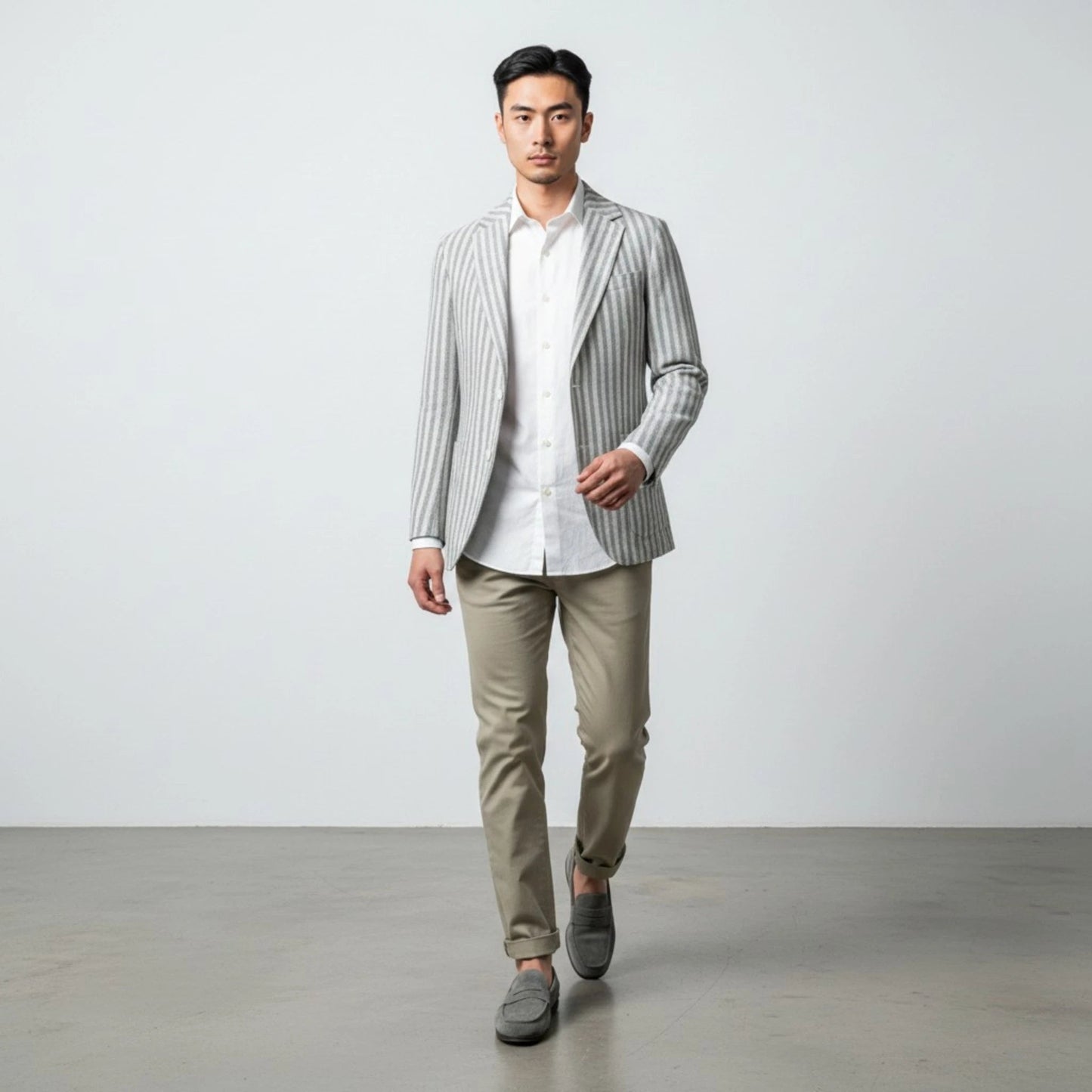 UNIT Hamburg - Xacus, Hemd aus Baumwolle - Leinen - Mix, hartweiß - Xacus