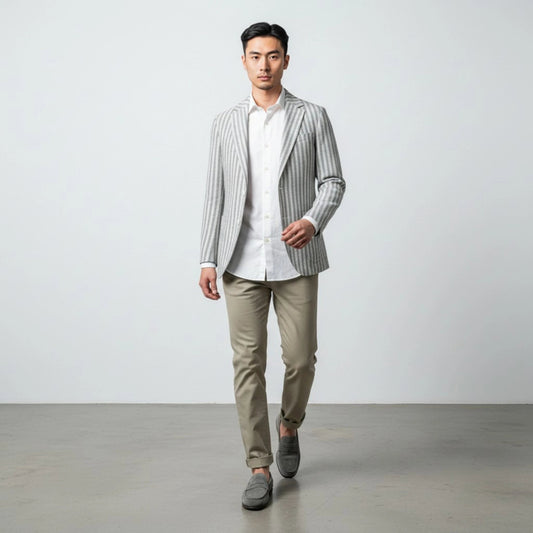 UNIT Hamburg - Xacus, Hemd aus Baumwolle - Leinen - Mix, hartweiß - Xacus